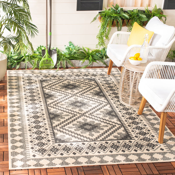 Union Rustic Northpoint Ivory Indoor/Outdoor Area Rug & Reviews Wayfair.ca